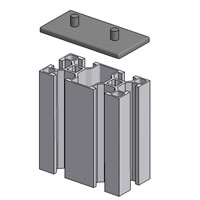 Aluminum Extrusion Butt Joint Fastener